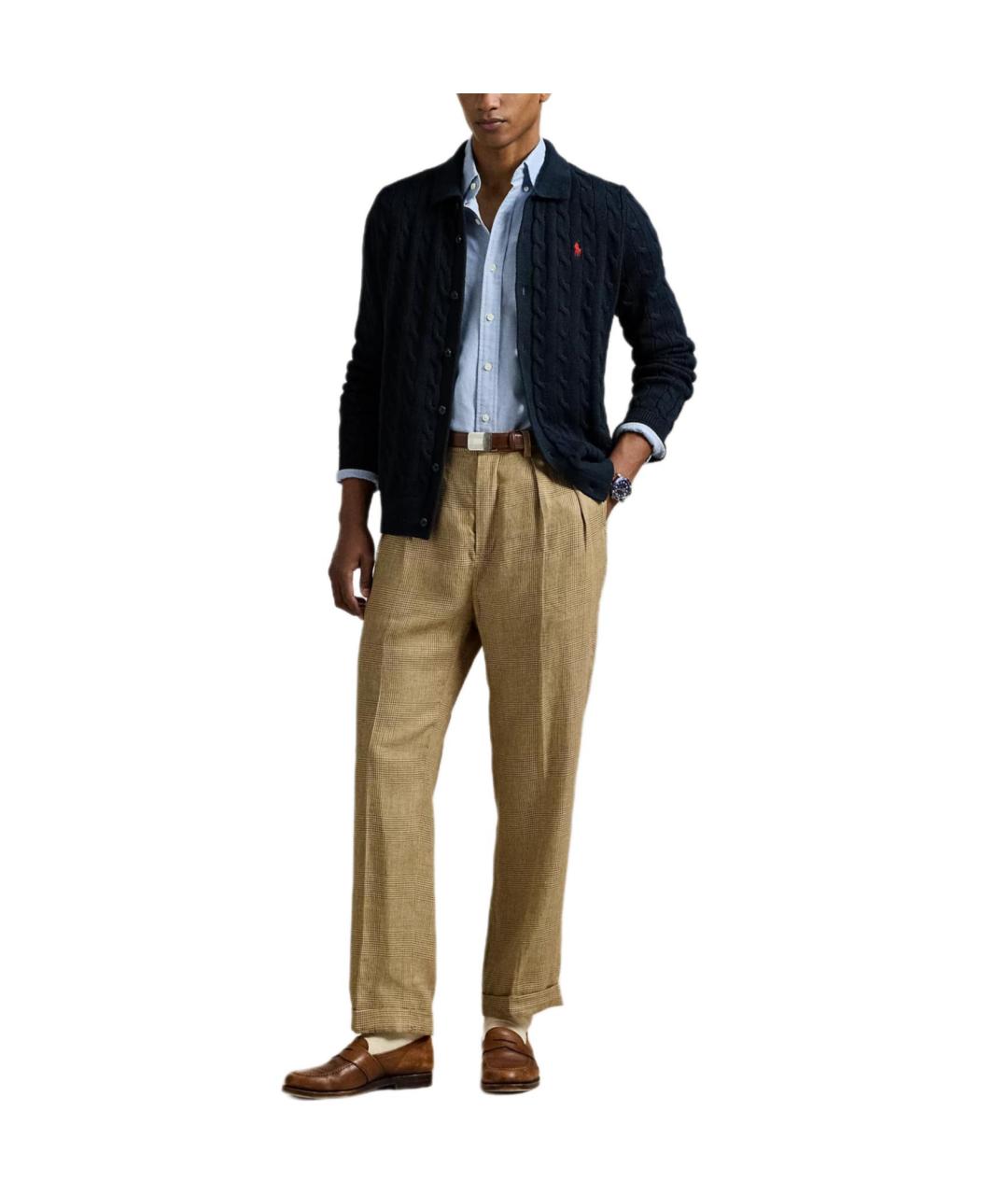 POLO RALPH LAUREN Синий хлопковый кардиган, фото 2