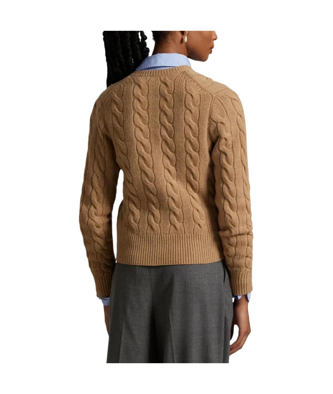 POLO RALPH LAUREN Бежевый джемпер / свитер, фото 4
