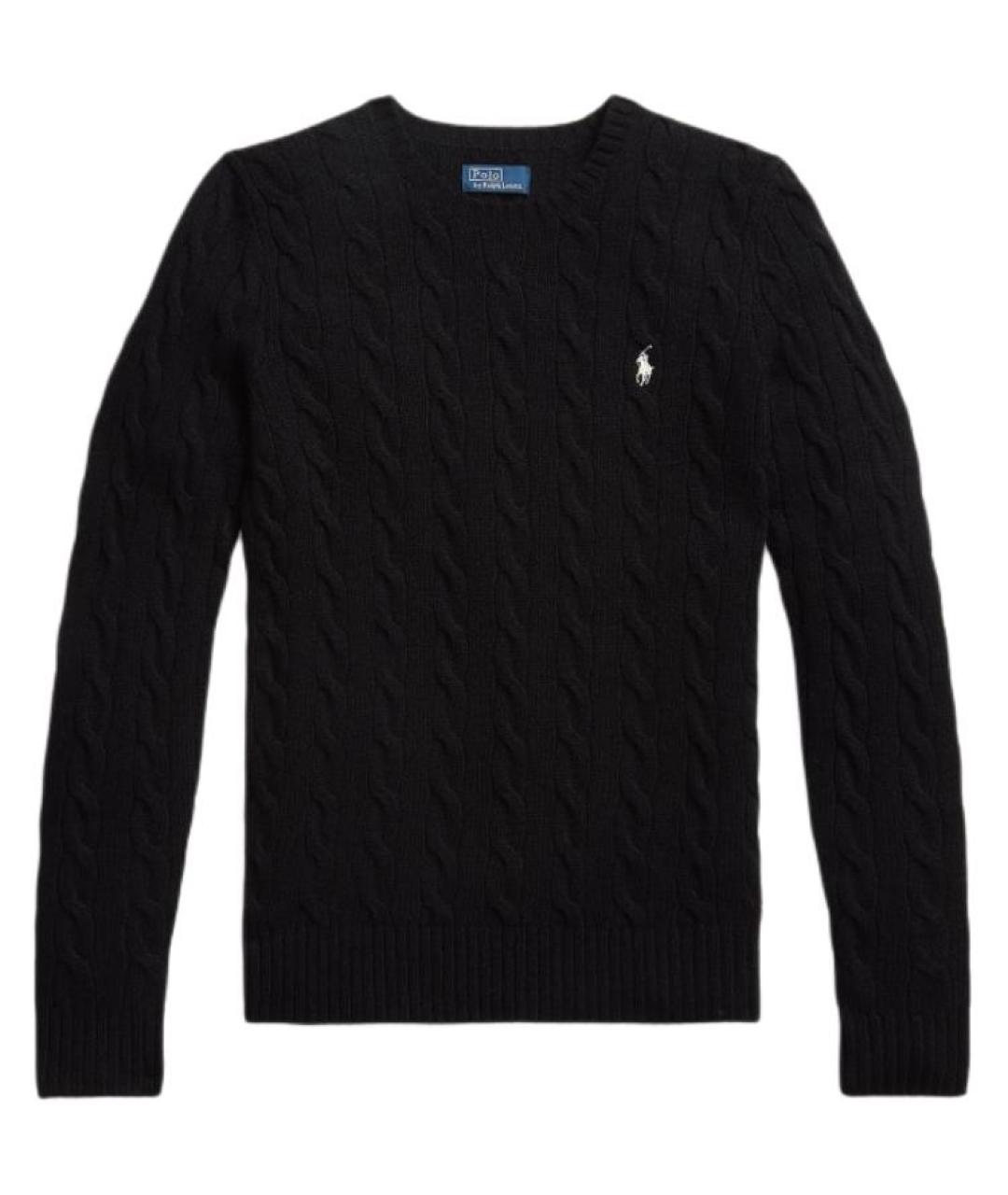 POLO RALPH LAUREN Черный шерстяной джемпер / свитер, фото 1