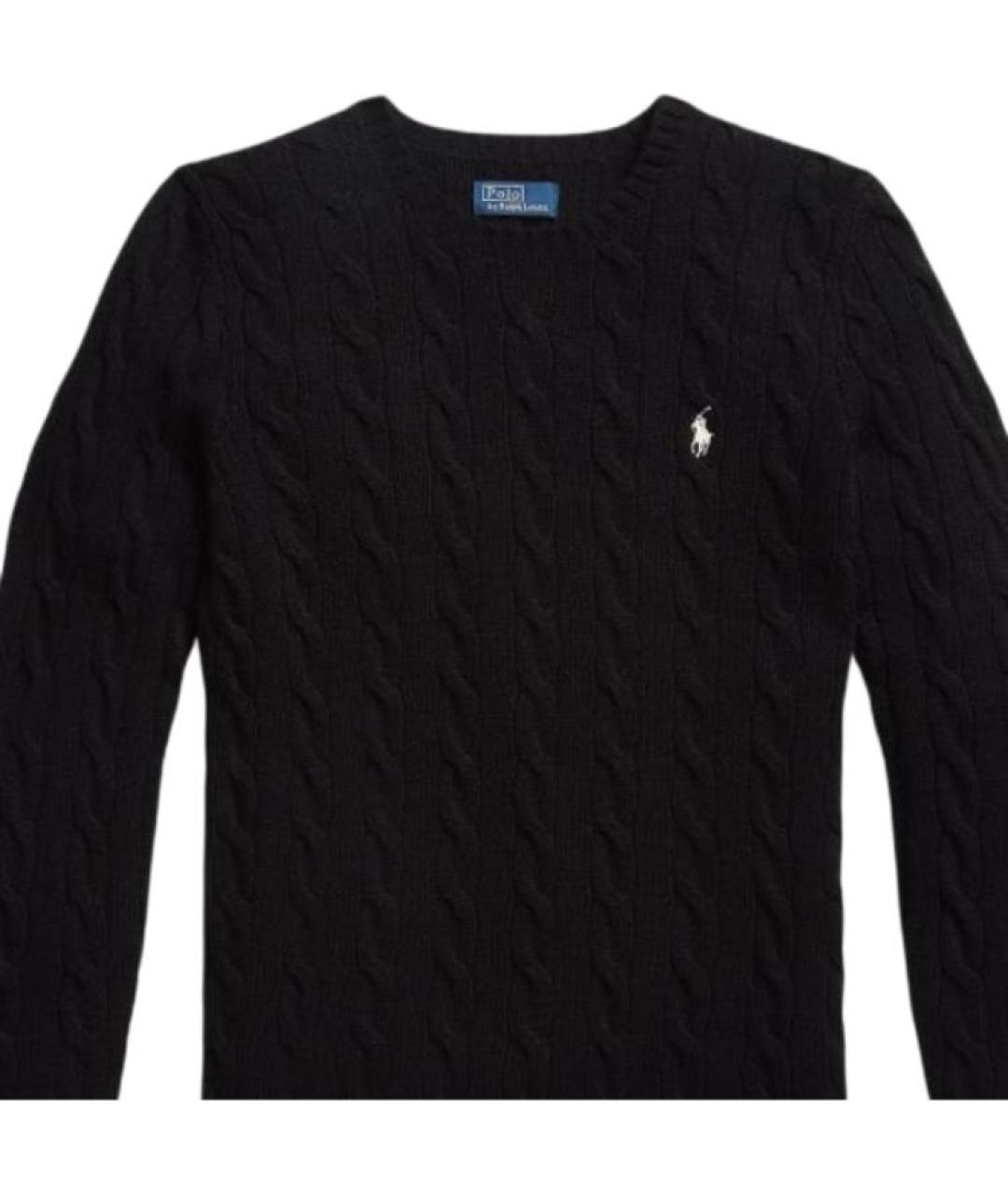 POLO RALPH LAUREN Черный шерстяной джемпер / свитер, фото 5