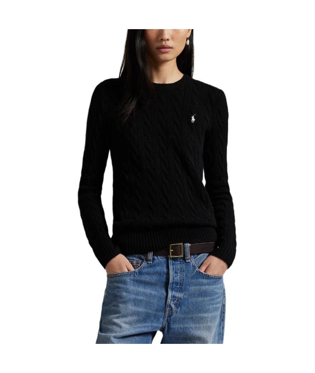 POLO RALPH LAUREN Черный шерстяной джемпер / свитер, фото 3