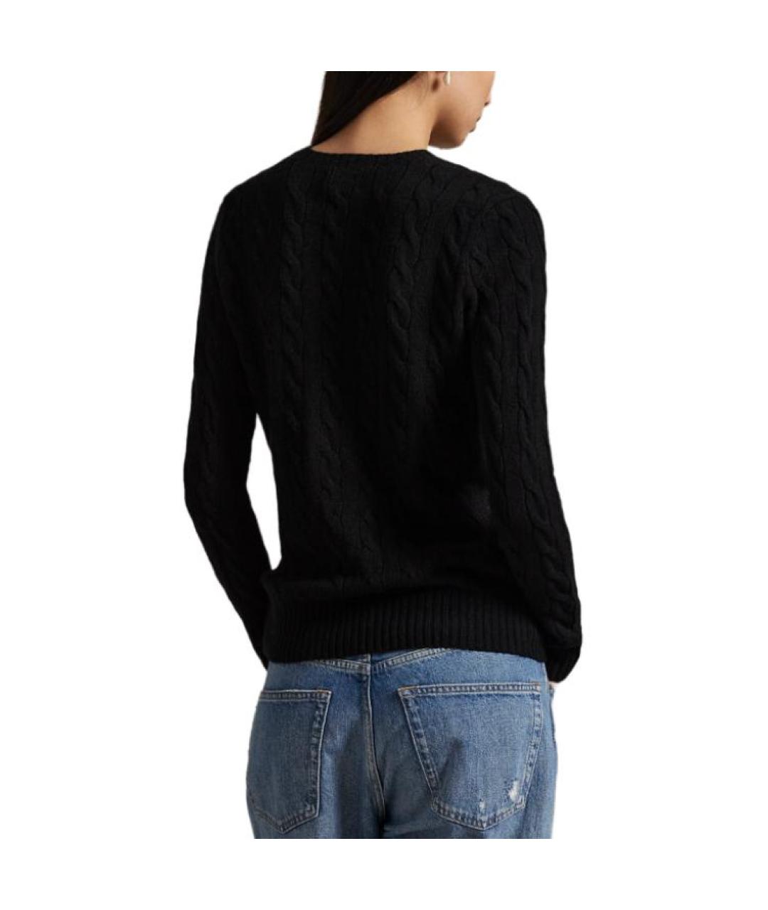 POLO RALPH LAUREN Черный шерстяной джемпер / свитер, фото 4