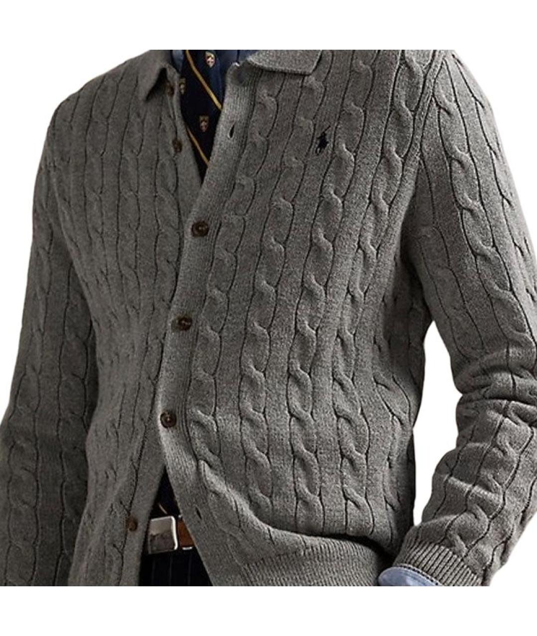 POLO RALPH LAUREN Серый кардиган, фото 2