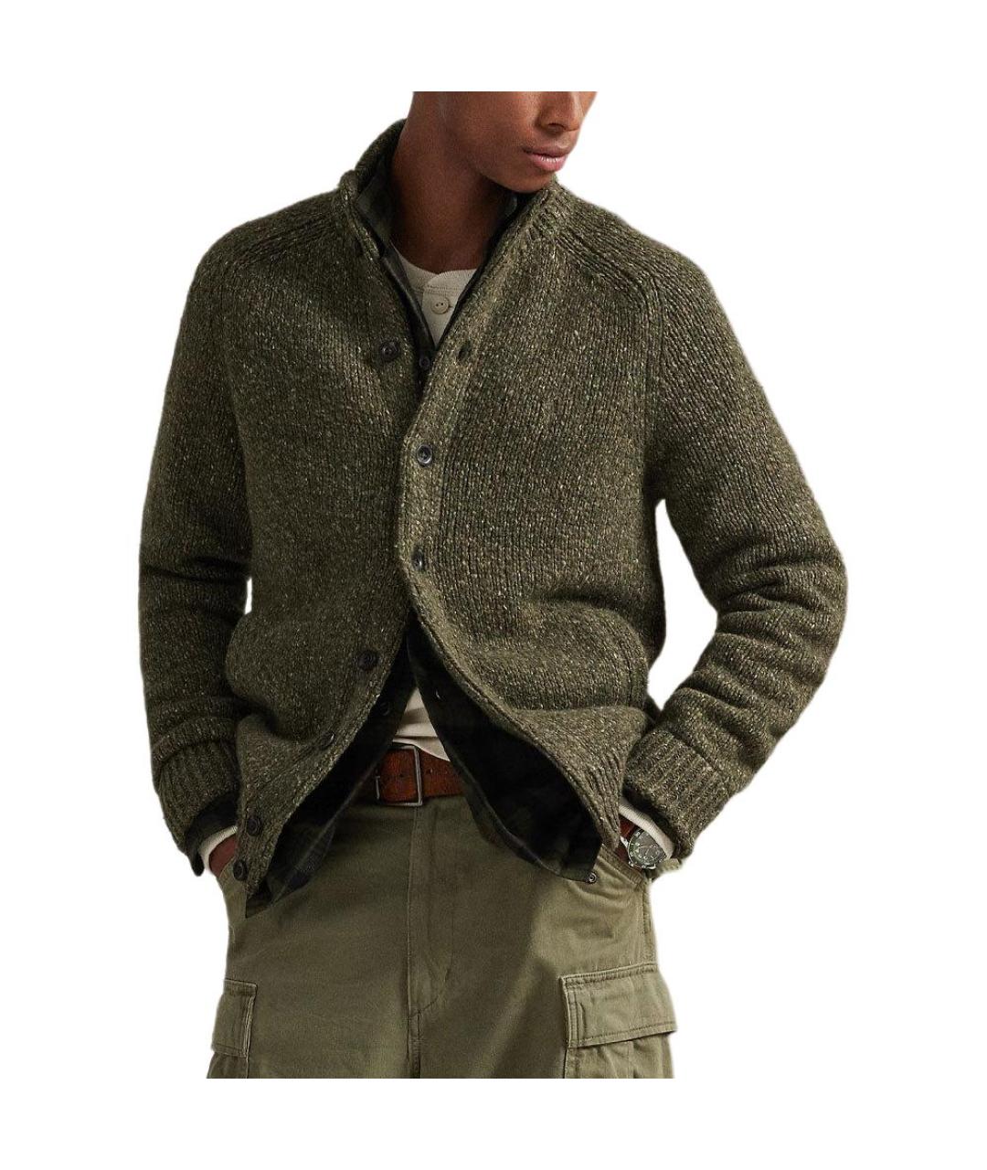 POLO RALPH LAUREN Зеленый кардиган, фото 3