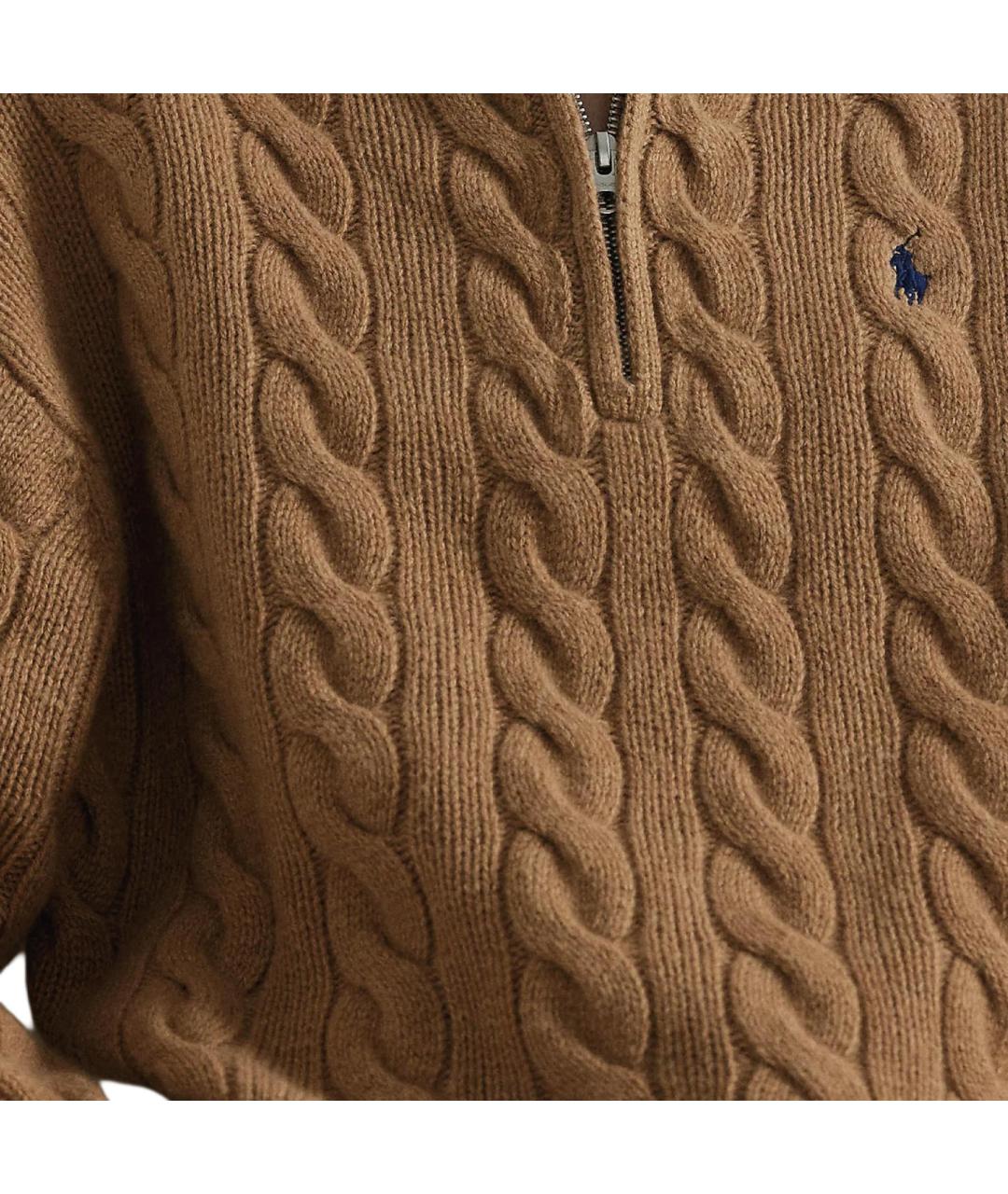 POLO RALPH LAUREN Коричневый хлопковый джемпер / свитер, фото 6