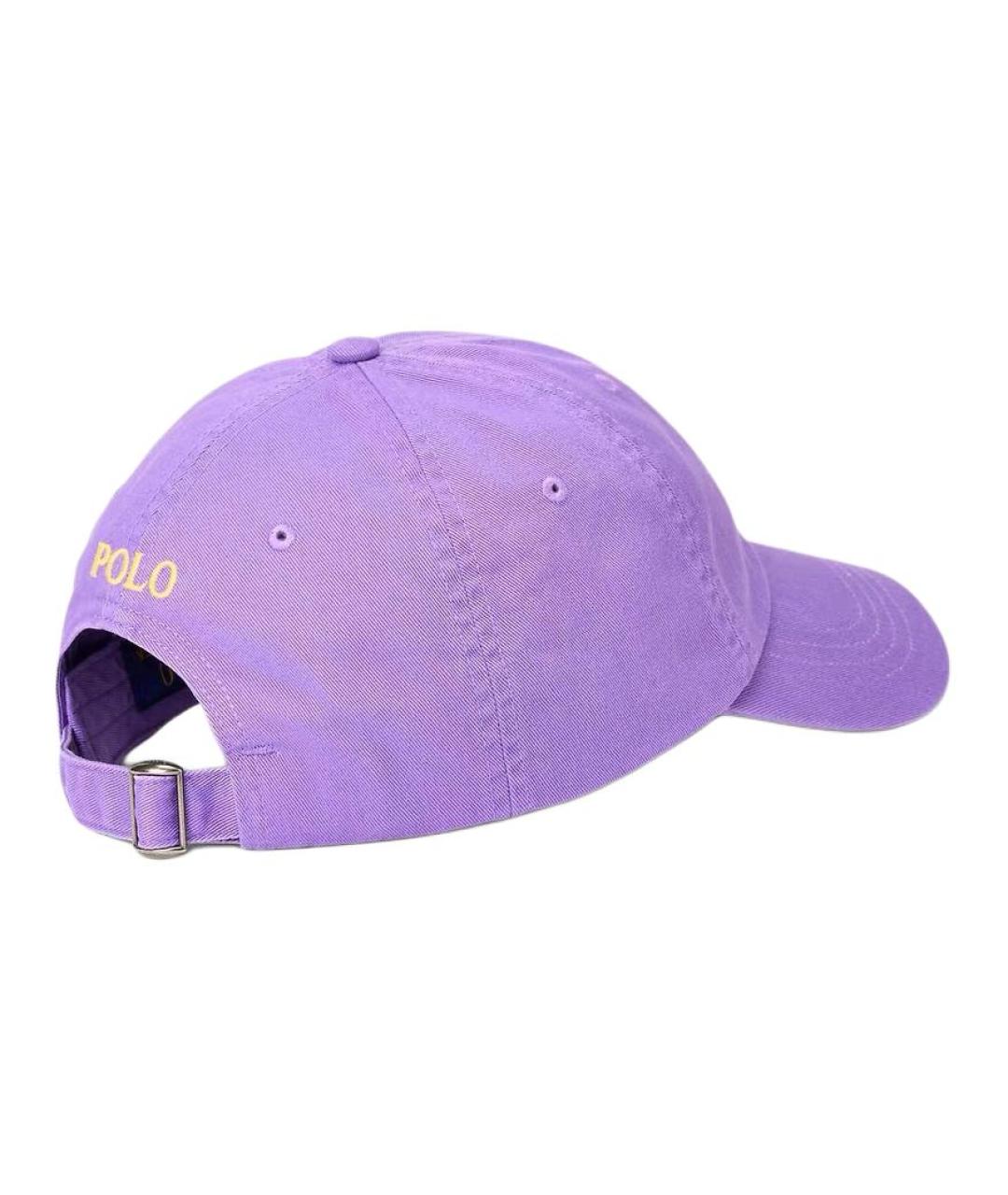 POLO RALPH LAUREN Фиолетовая хлопковая кепка/бейсболка, фото 2