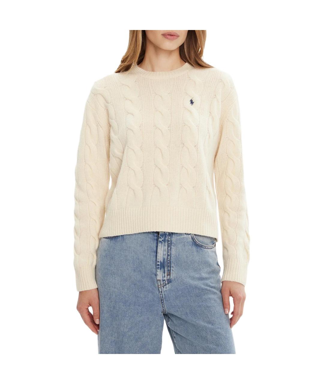 POLO RALPH LAUREN Бежевый джемпер / свитер, фото 6