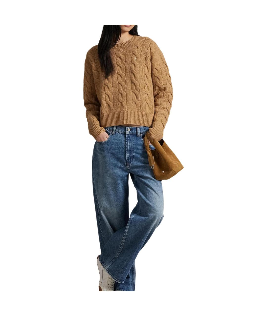 POLO RALPH LAUREN Бежевый джемпер / свитер, фото 3