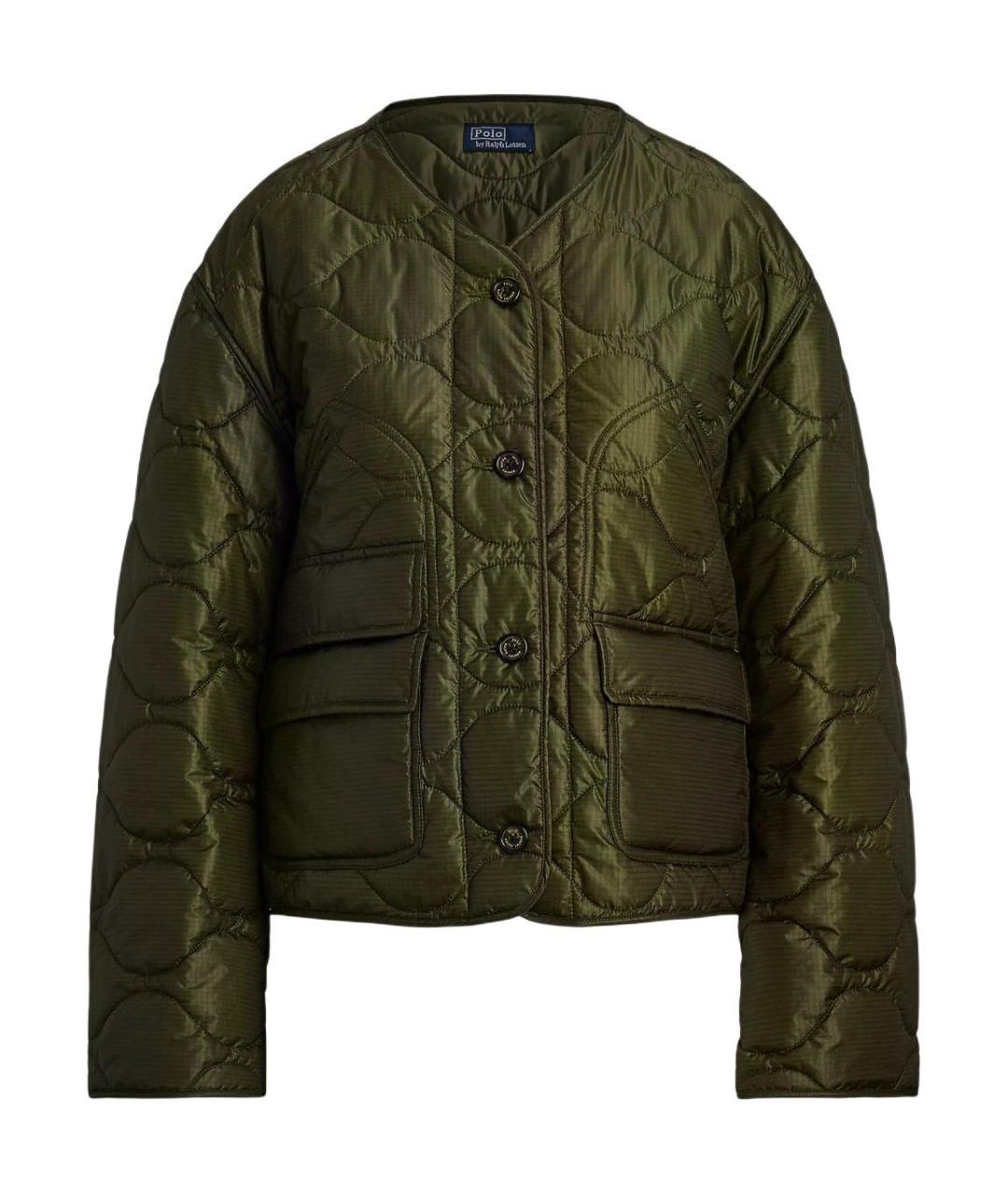 POLO RALPH LAUREN Зеленый пуховик, фото 1