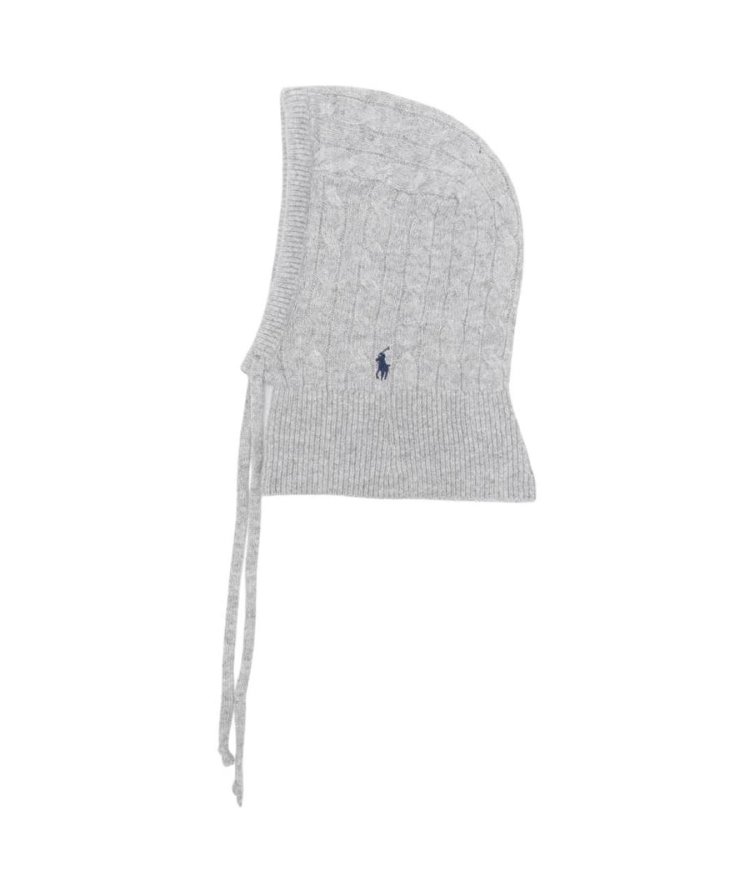 POLO RALPH LAUREN Серый шерстяной капюшон, фото 1