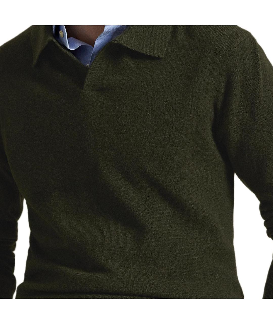 POLO RALPH LAUREN Зеленый шерстяной джемпер / свитер, фото 5
