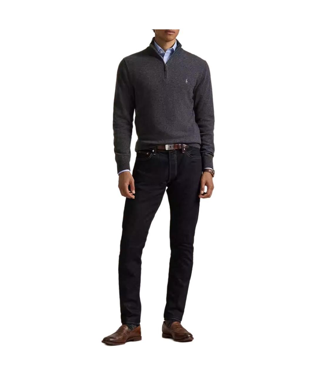 POLO RALPH LAUREN Серый шерстяной джемпер / свитер, фото 2