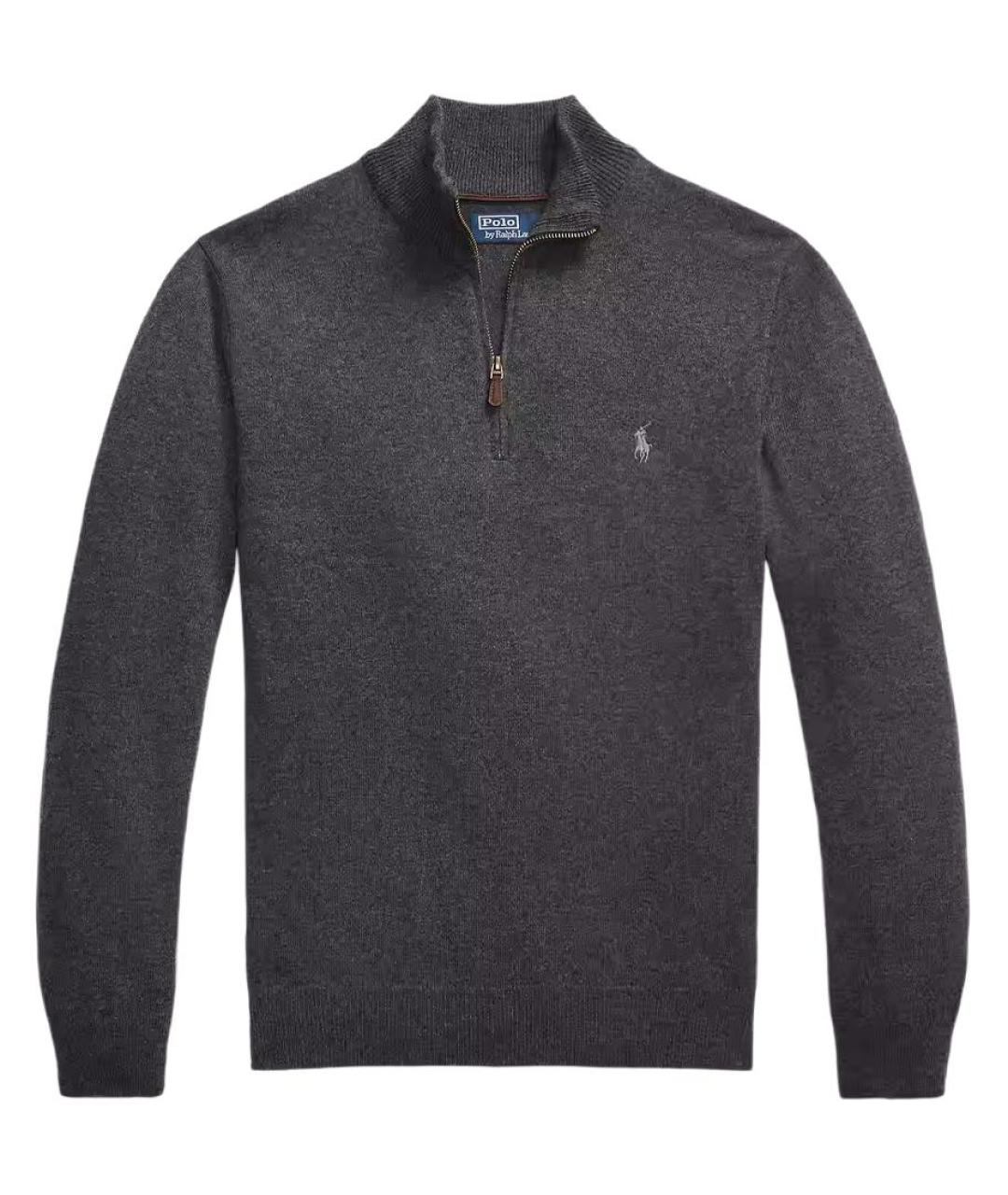 POLO RALPH LAUREN Серый шерстяной джемпер / свитер, фото 1