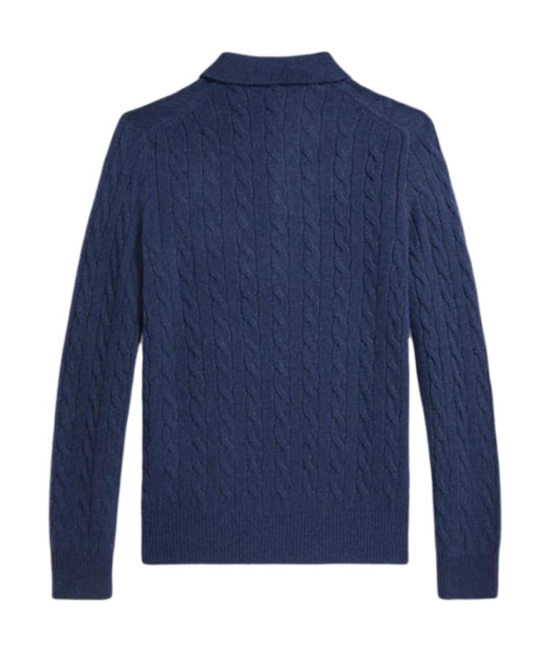 POLO RALPH LAUREN Синий шерстяной джемпер / свитер, фото 2