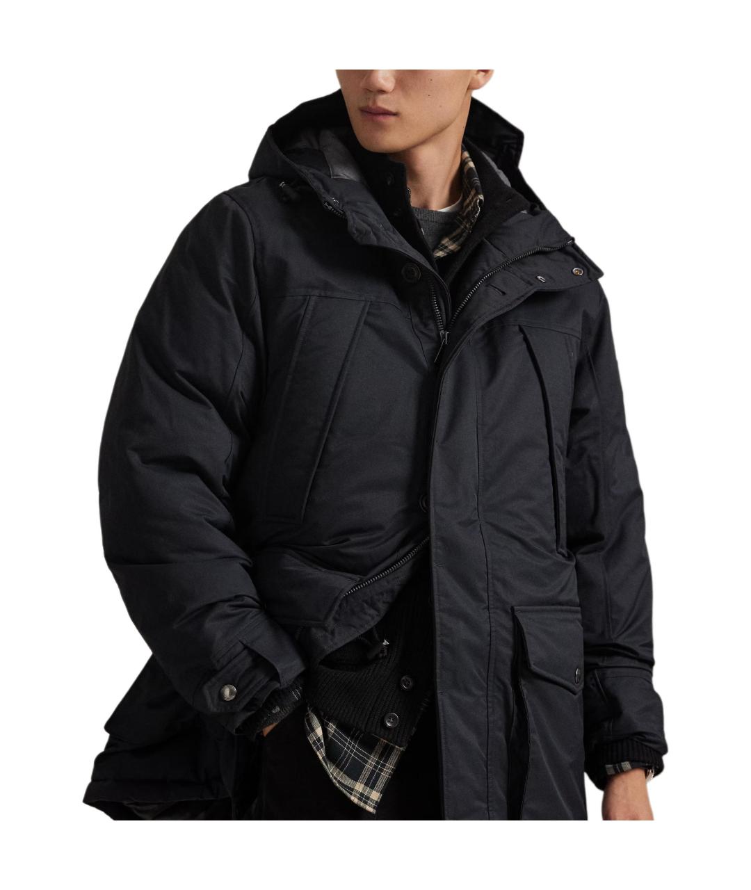 POLO RALPH LAUREN Черный пуховик, фото 2