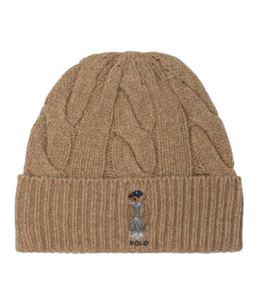 POLO RALPH LAUREN Бежевая шапка, фото 1