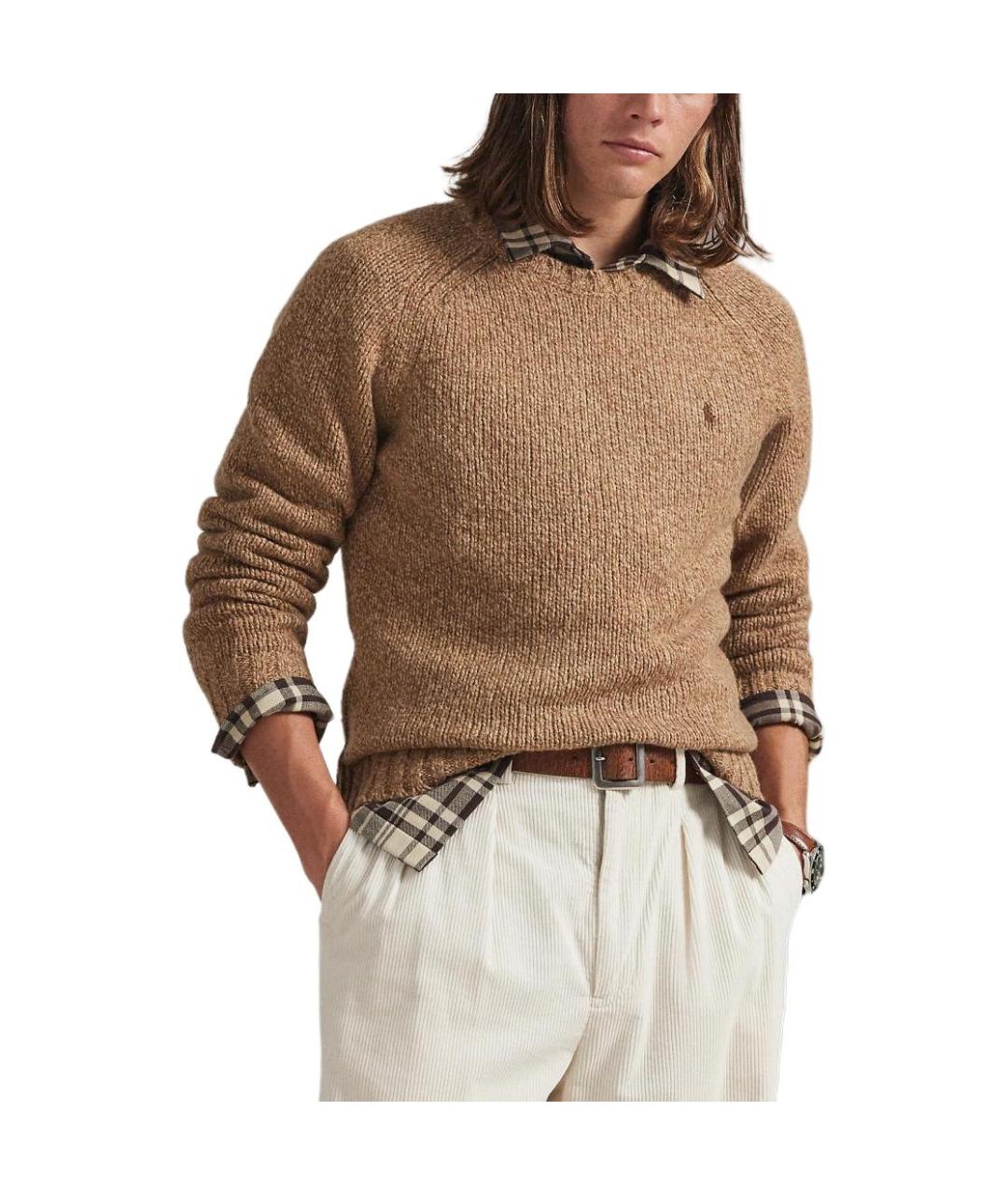 POLO RALPH LAUREN Бежевый джемпер / свитер, фото 2