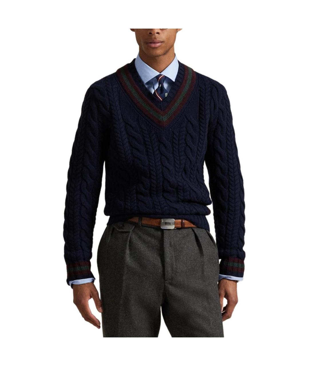 POLO RALPH LAUREN Синий джемпер / свитер, фото 2