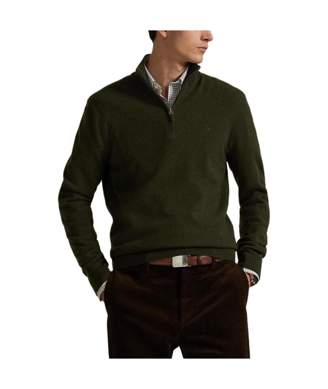 POLO RALPH LAUREN Зеленый джемпер / свитер, фото 3