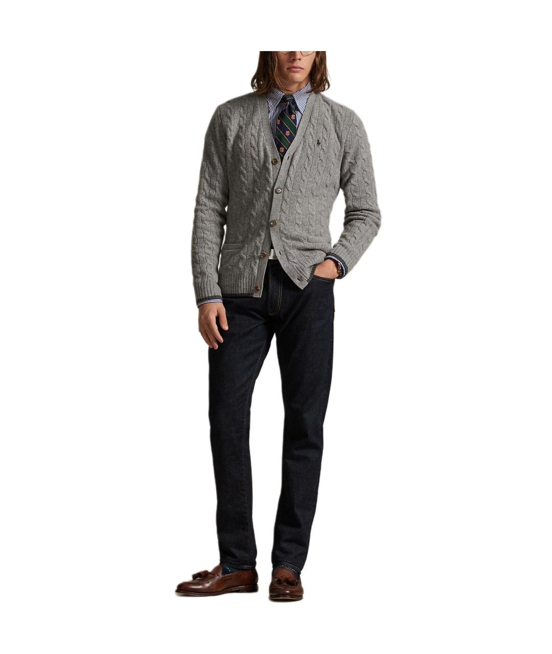 POLO RALPH LAUREN Серый джемпер / свитер, фото 2