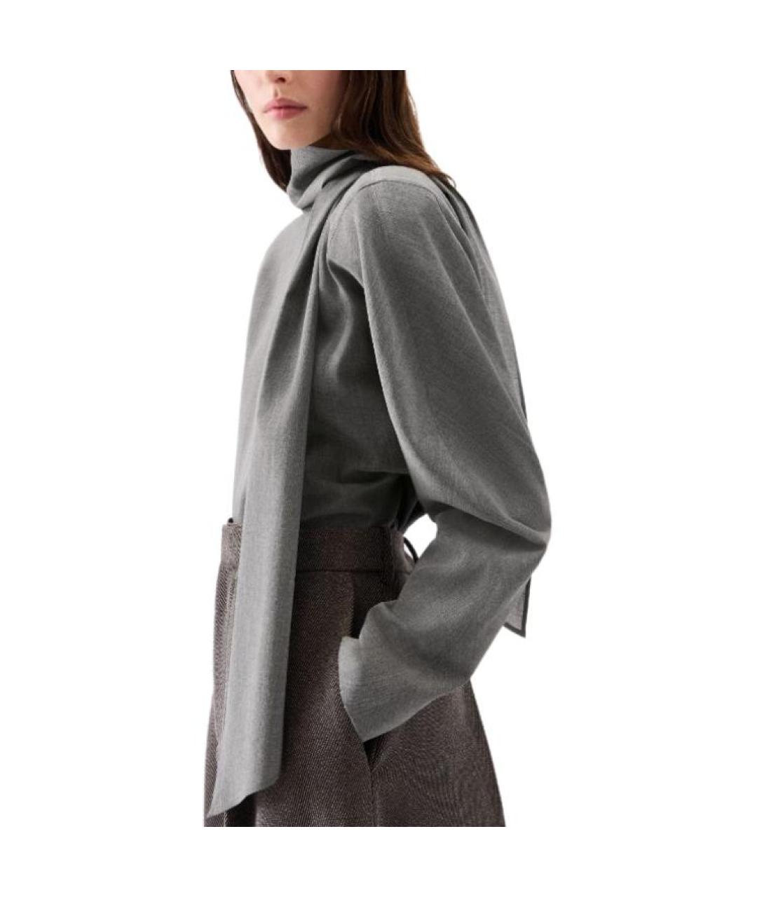 JACQUEMUS Серая блузы, фото 6