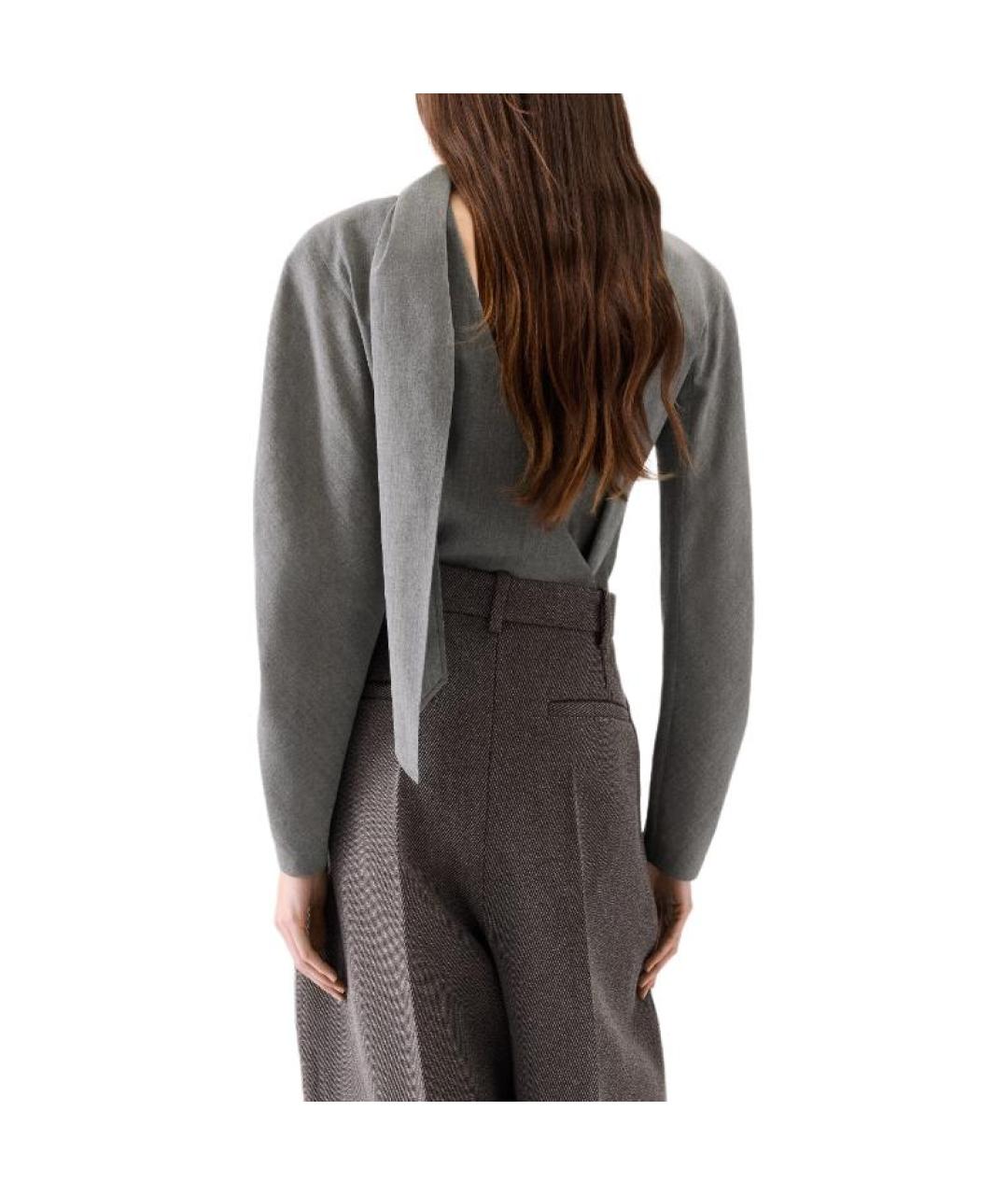 JACQUEMUS Серая блузы, фото 5