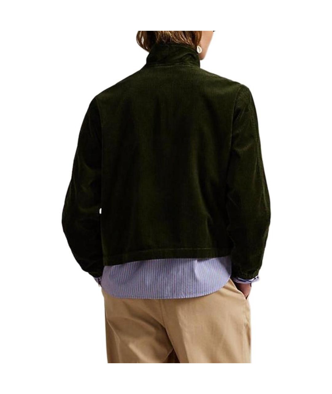 POLO RALPH LAUREN Зеленая хлопковая куртка, фото 3