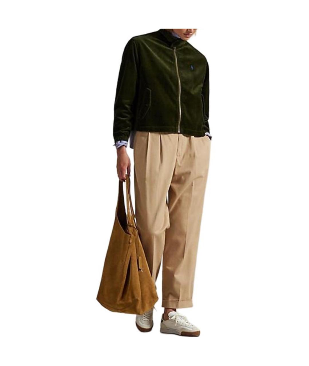 POLO RALPH LAUREN Зеленая хлопковая куртка, фото 2