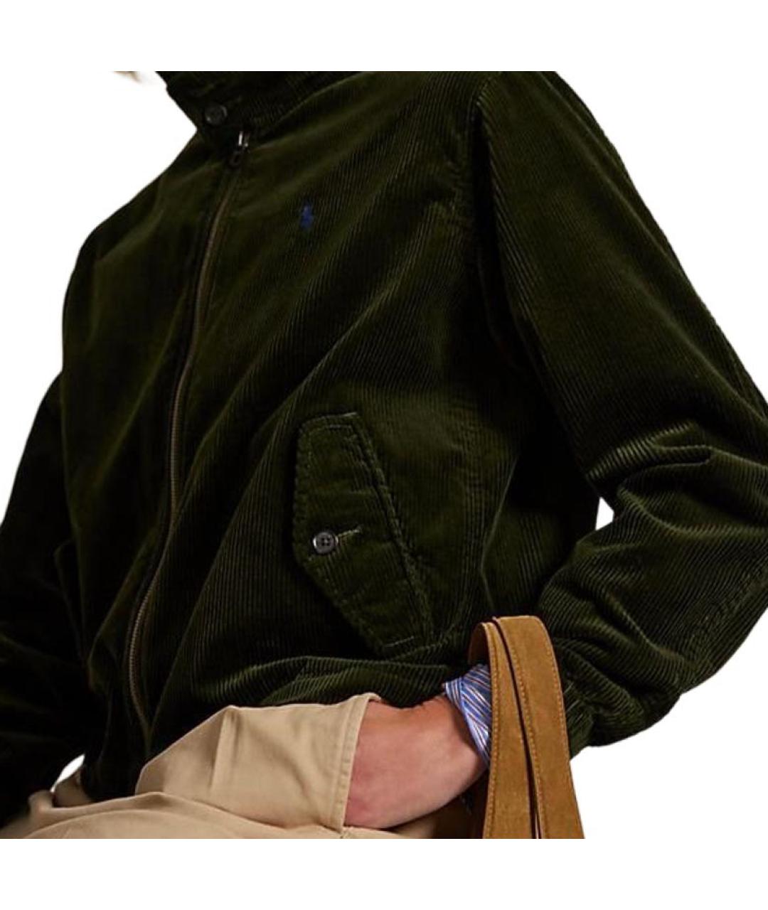 POLO RALPH LAUREN Зеленая хлопковая куртка, фото 4