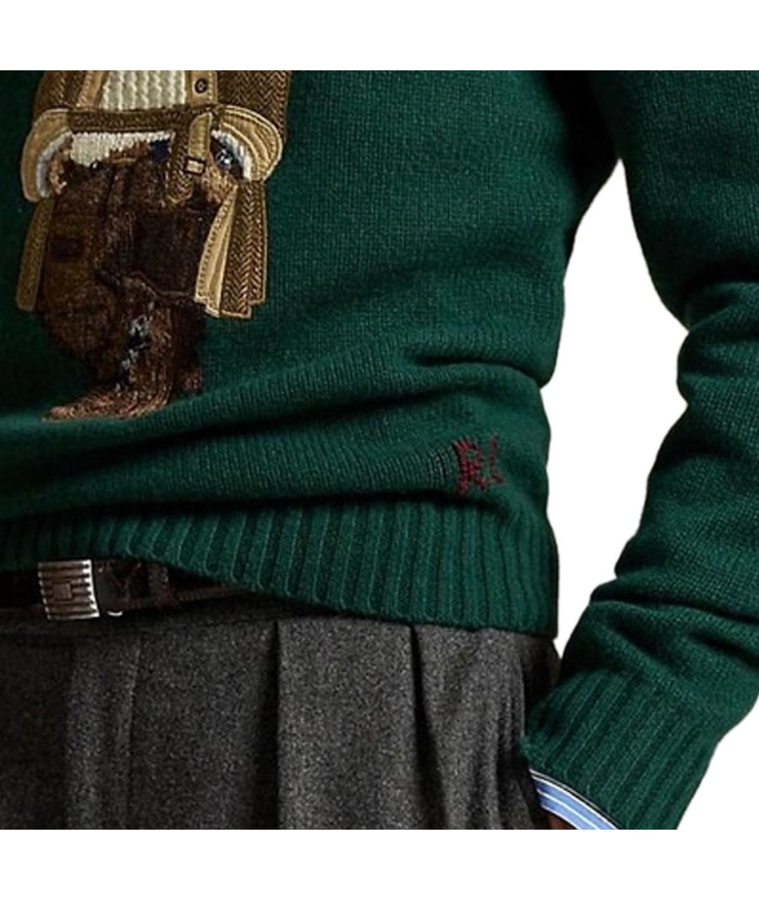 POLO RALPH LAUREN Зеленый джемпер / свитер, фото 6