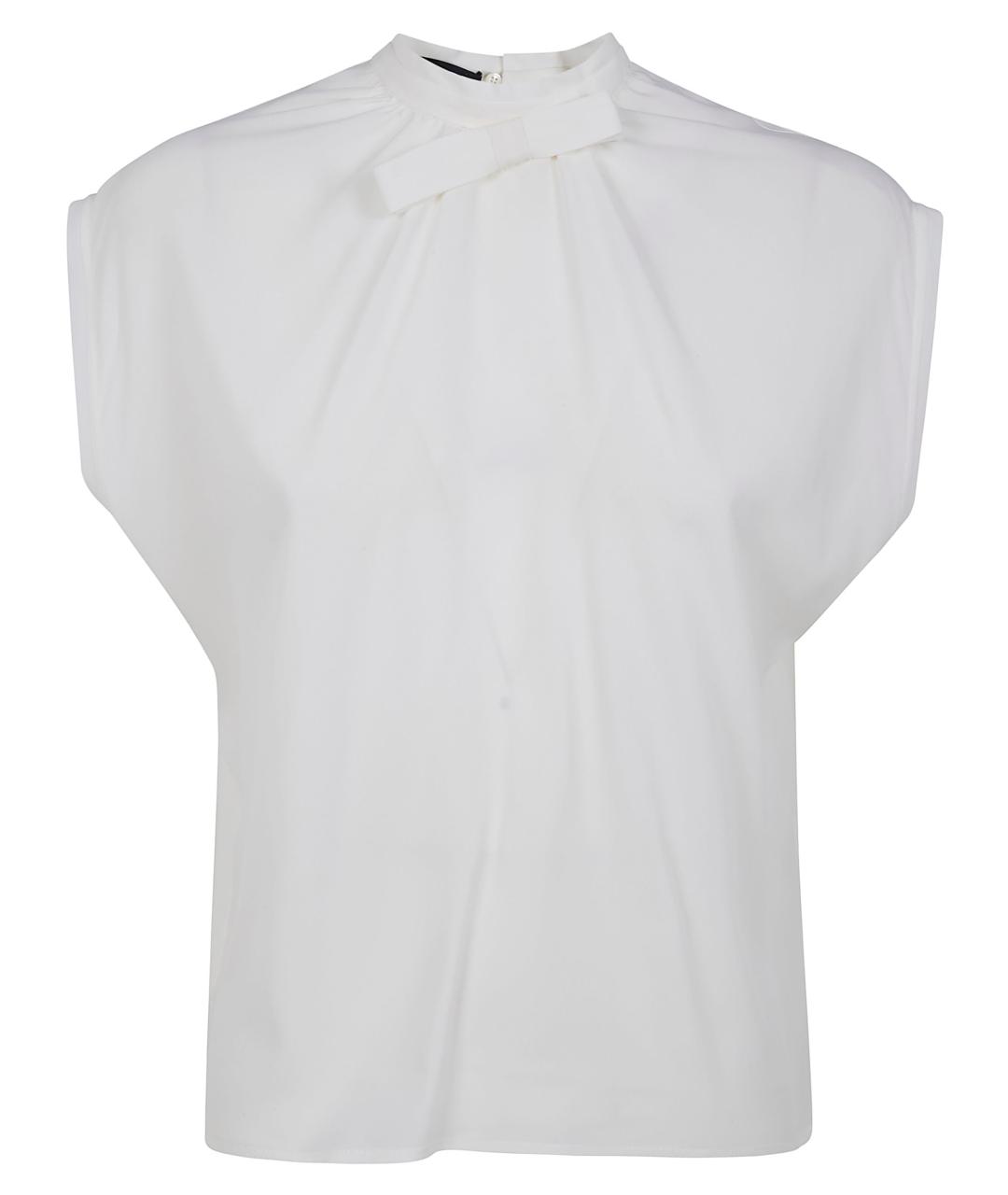 DRHOPE Белая шелковая блузы, фото 1