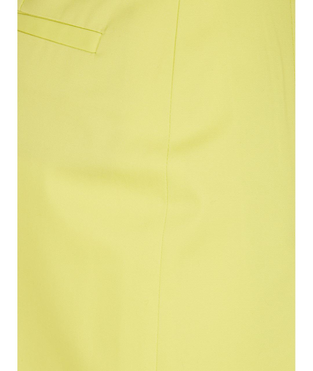 DRHOPE Желтая хлопковая юбка миди, фото 3