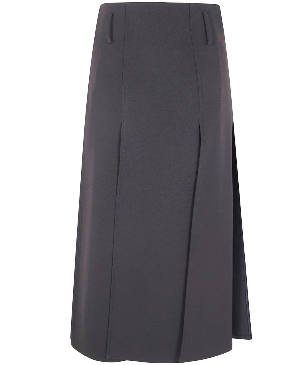 DRHOPE Черная полиэстеровая юбка миди, фото 2