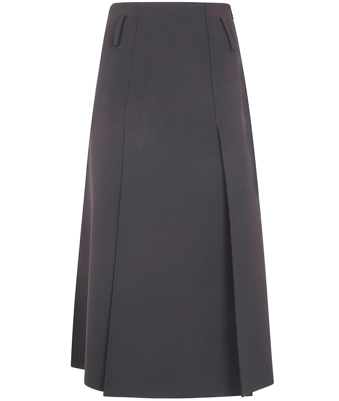 DRHOPE Черная полиэстеровая юбка миди, фото 1