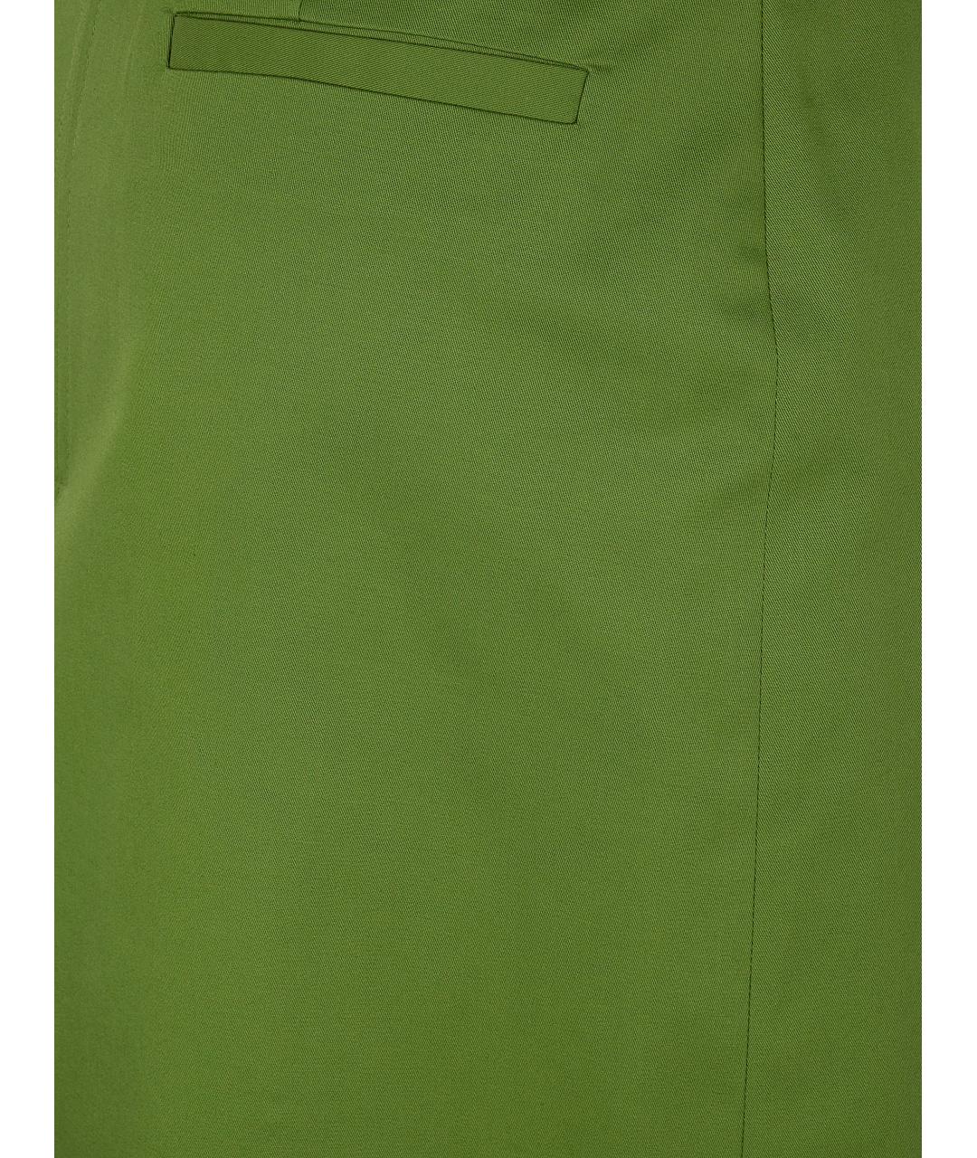 DRHOPE Зеленая хлопковая юбка миди, фото 3