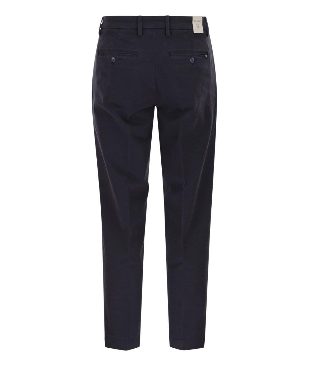RE-HASH Синие хлопковые классические брюки, фото 2