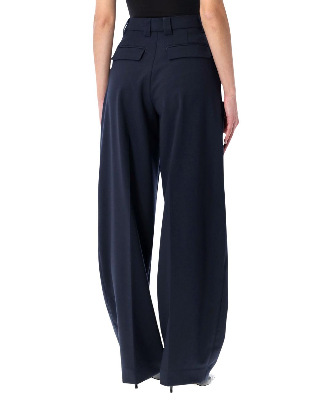 THE LATEST Синие полиэстеровые прямые брюки, фото 2