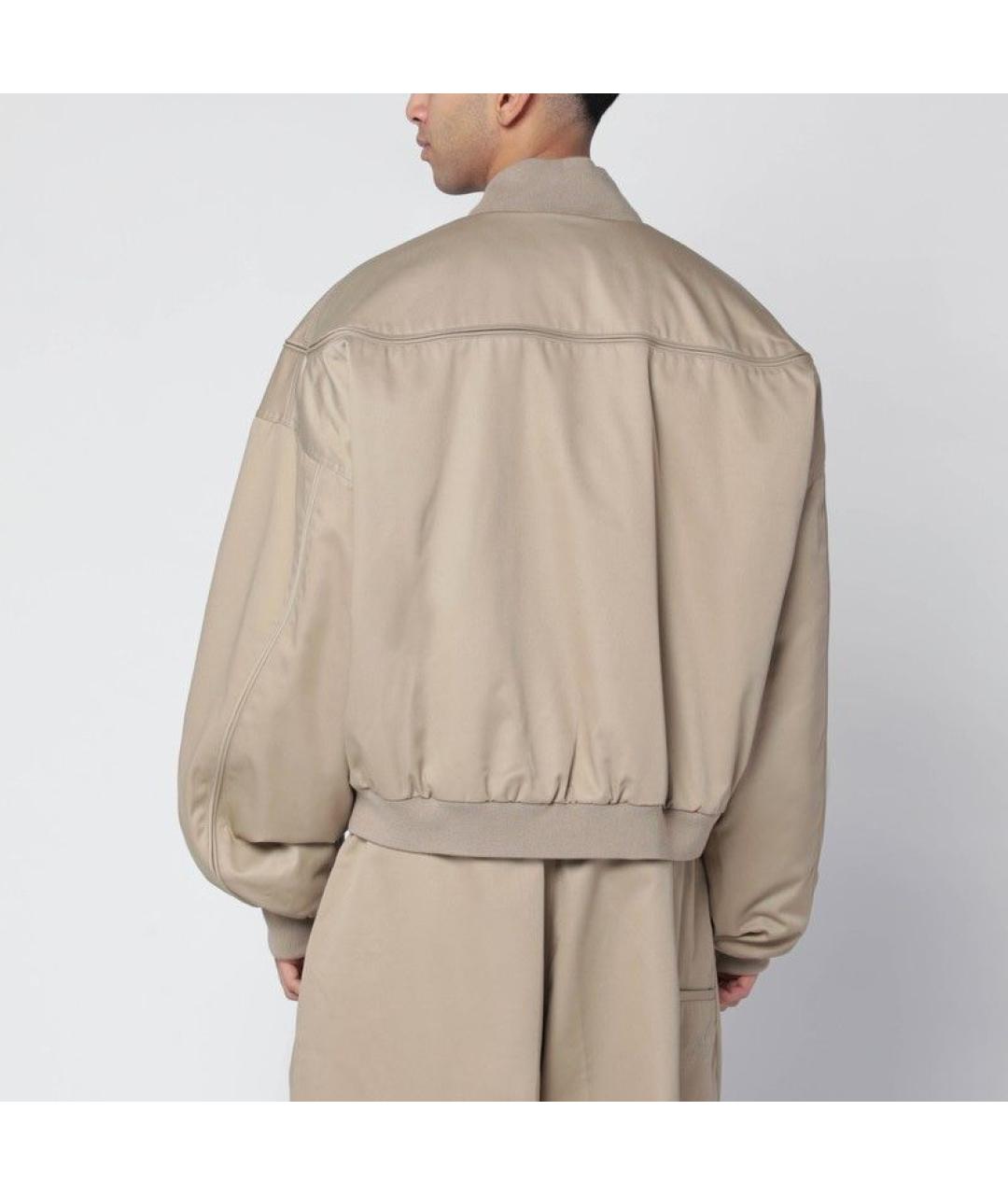 WILLY CHAVARRIA Бежевая полиэстеровая куртка, фото 2