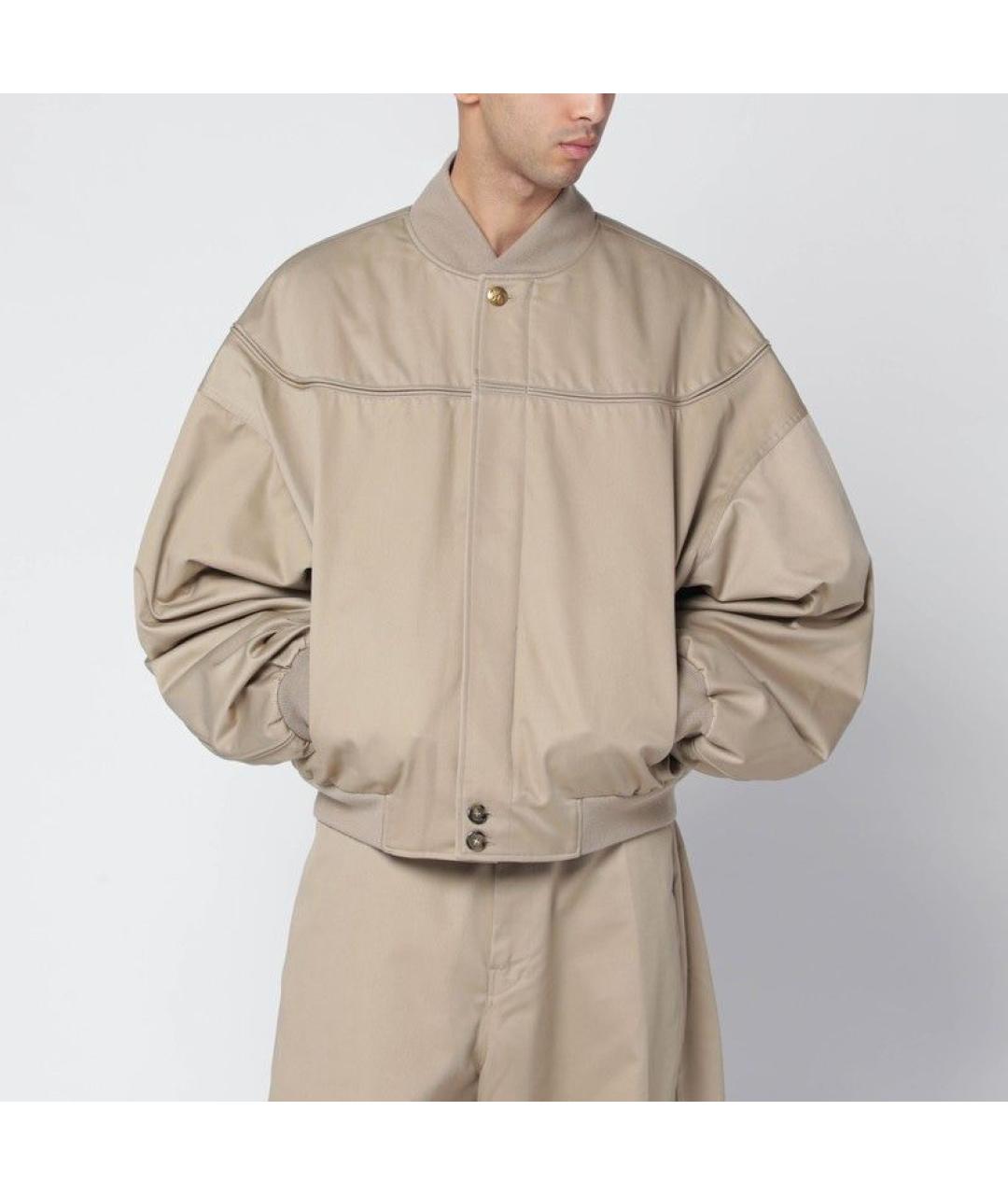 WILLY CHAVARRIA Бежевая полиэстеровая куртка, фото 3
