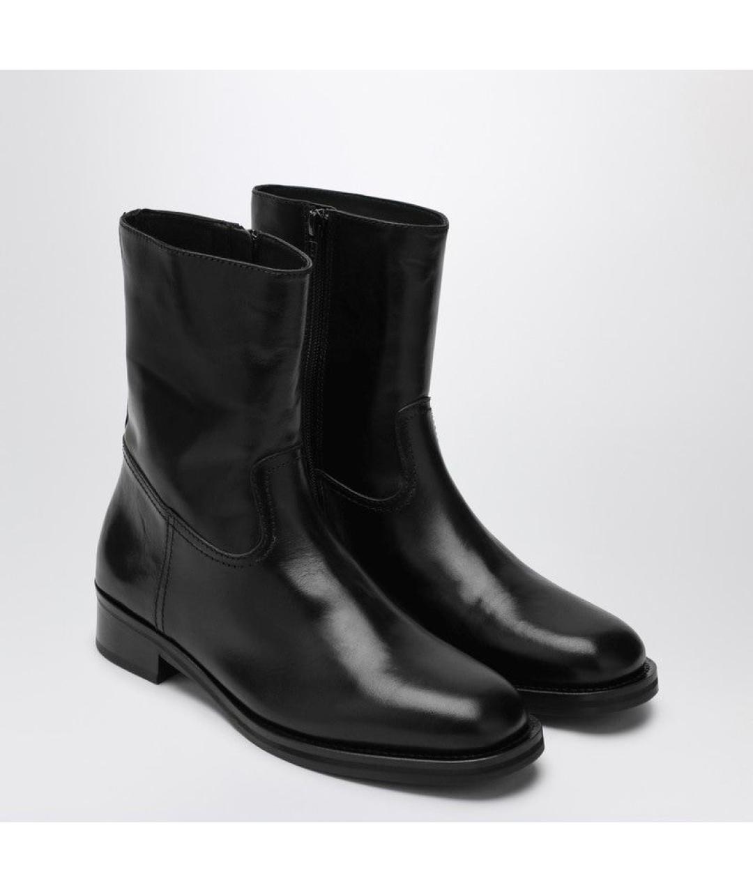 JUDE Черные кожаные ботинки, фото 2