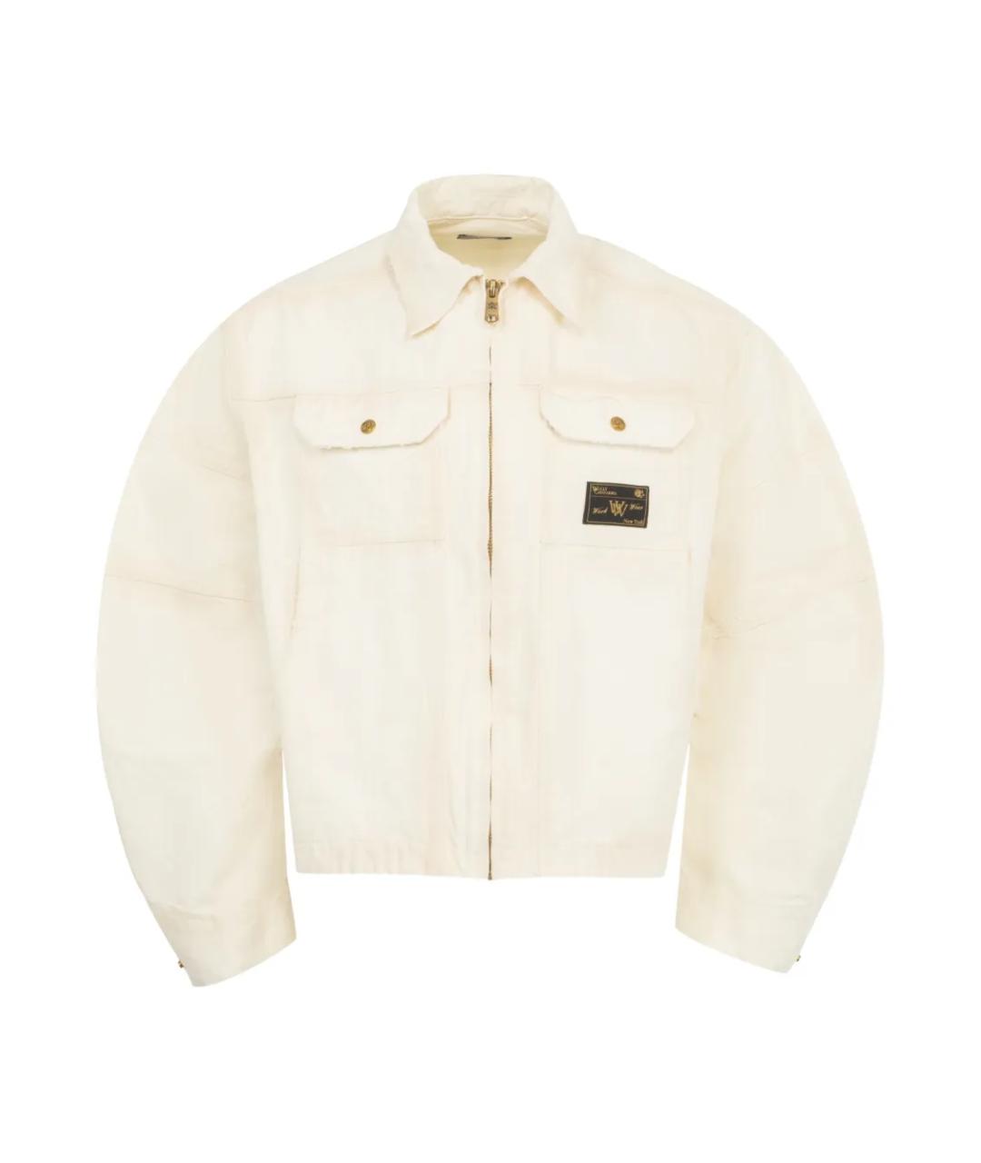 WILLY CHAVARRIA Белая хлопковая куртка, фото 1