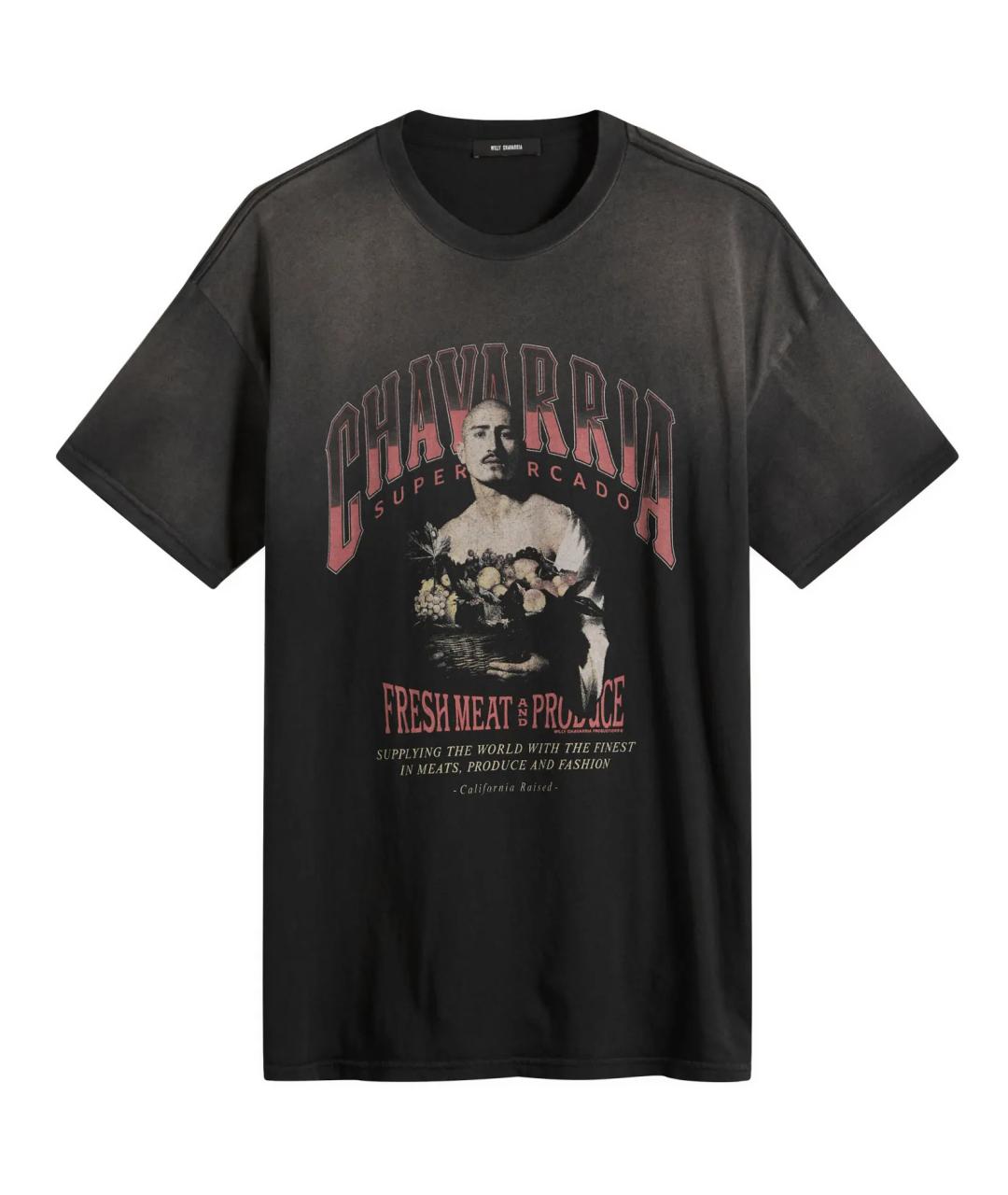 WILLY CHAVARRIA Черная хлопковая футболка, фото 1