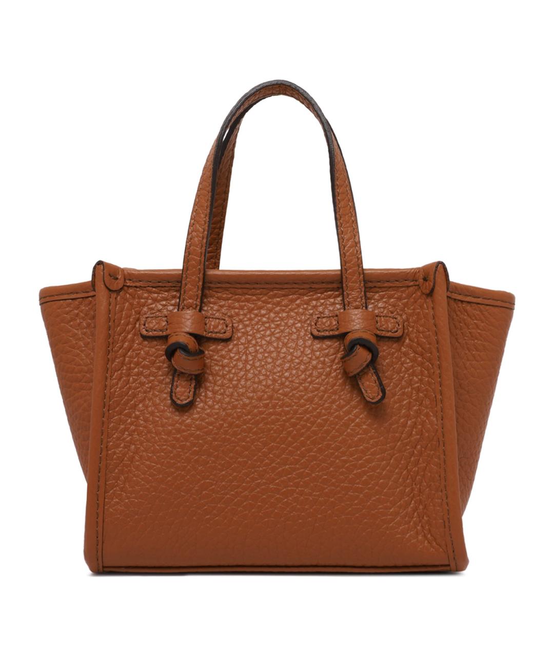 MARCELLA Коричневая кожаная сумка через плечо, фото 1