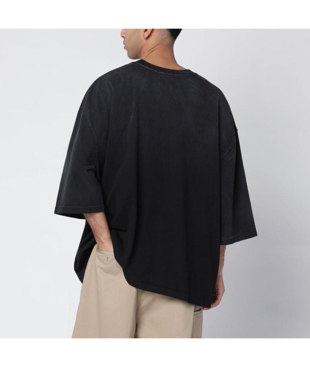 WILLY CHAVARRIA Черная хлопковая футболка, фото 3