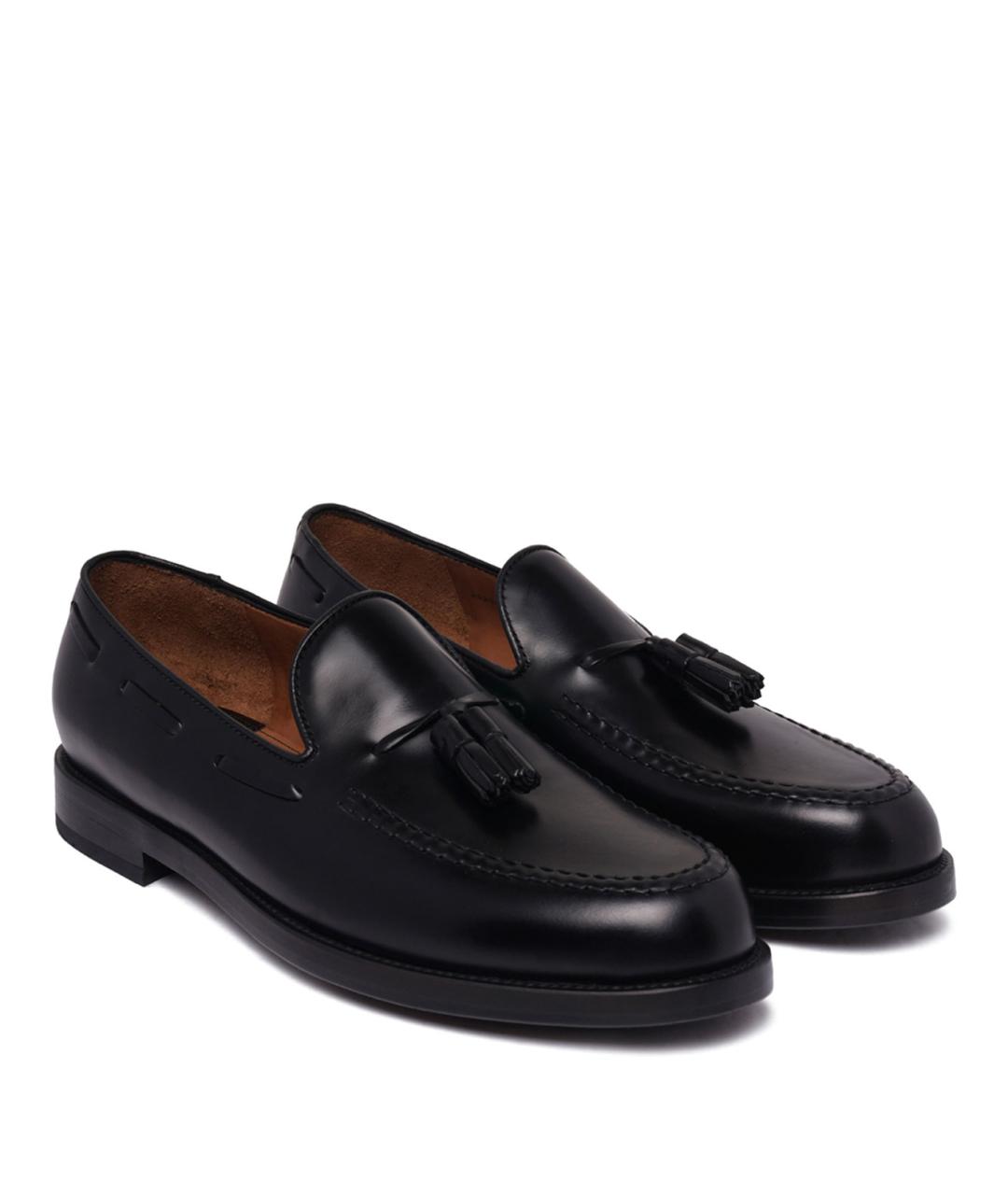 LOTTUSSE Черные кожаные лоферы, фото 2