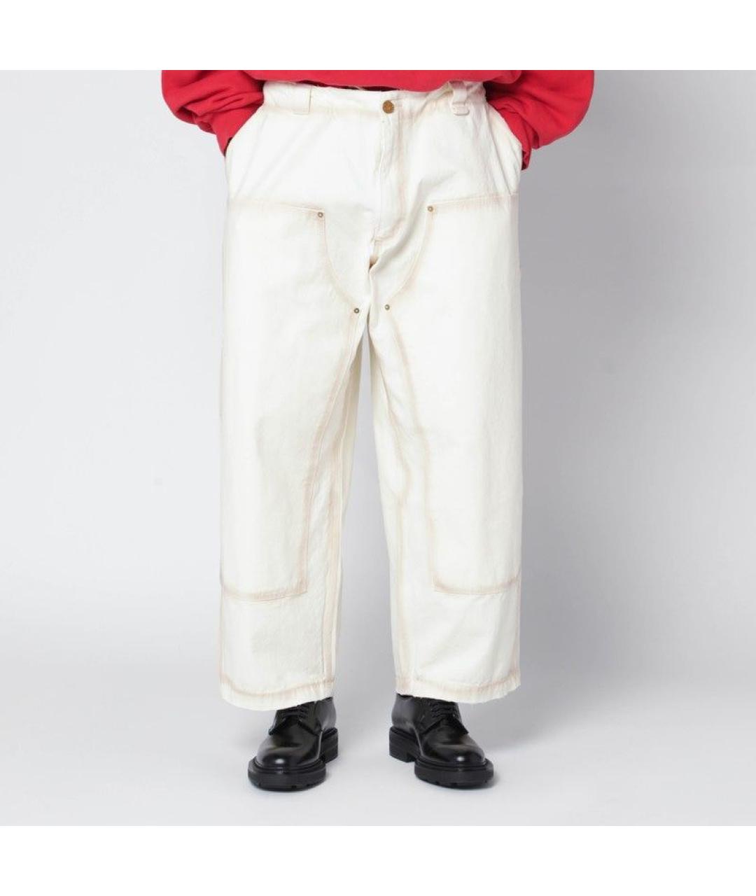 WILLY CHAVARRIA Белые хлопковые повседневные брюки, фото 2