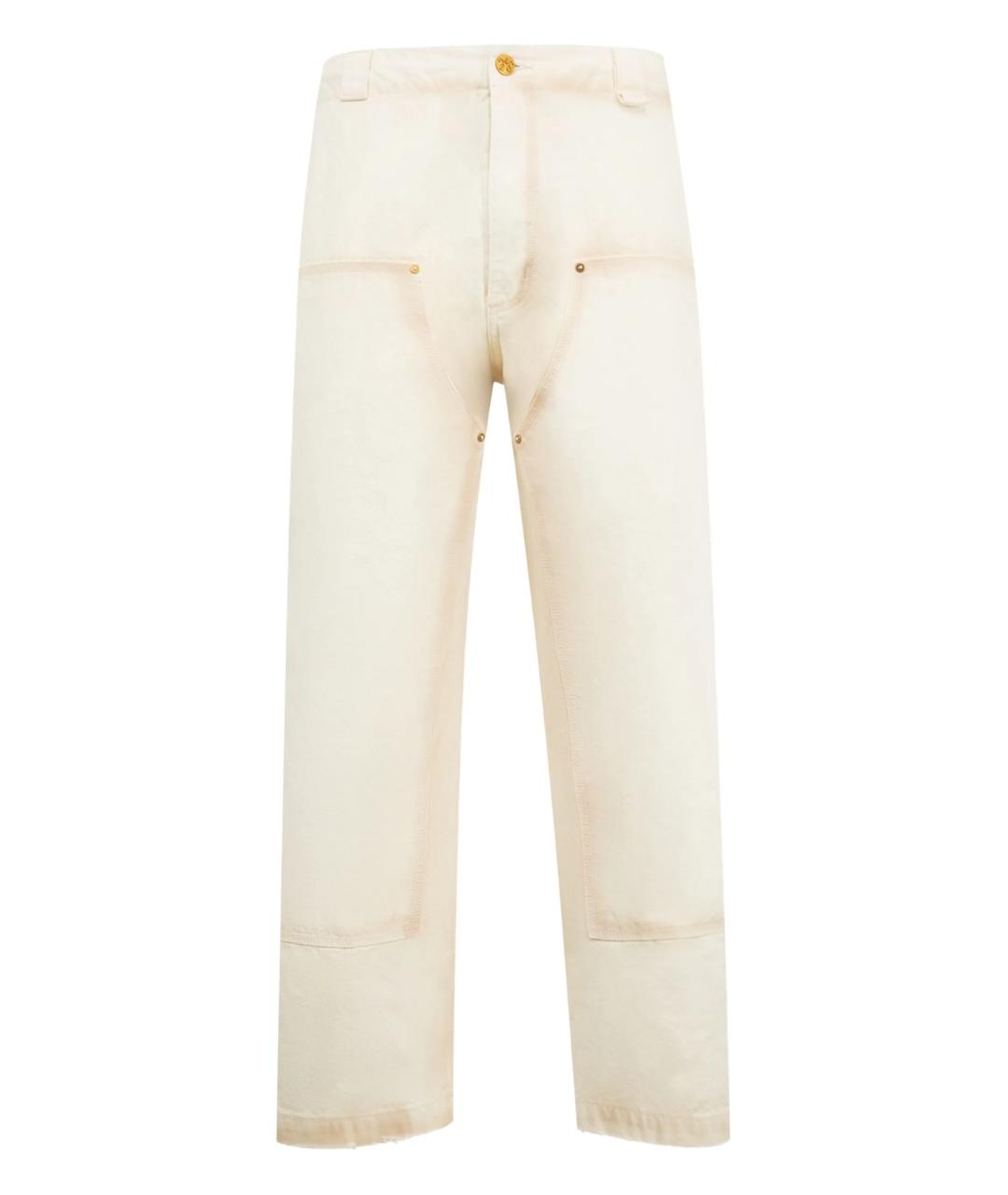 WILLY CHAVARRIA Белые хлопковые повседневные брюки, фото 1