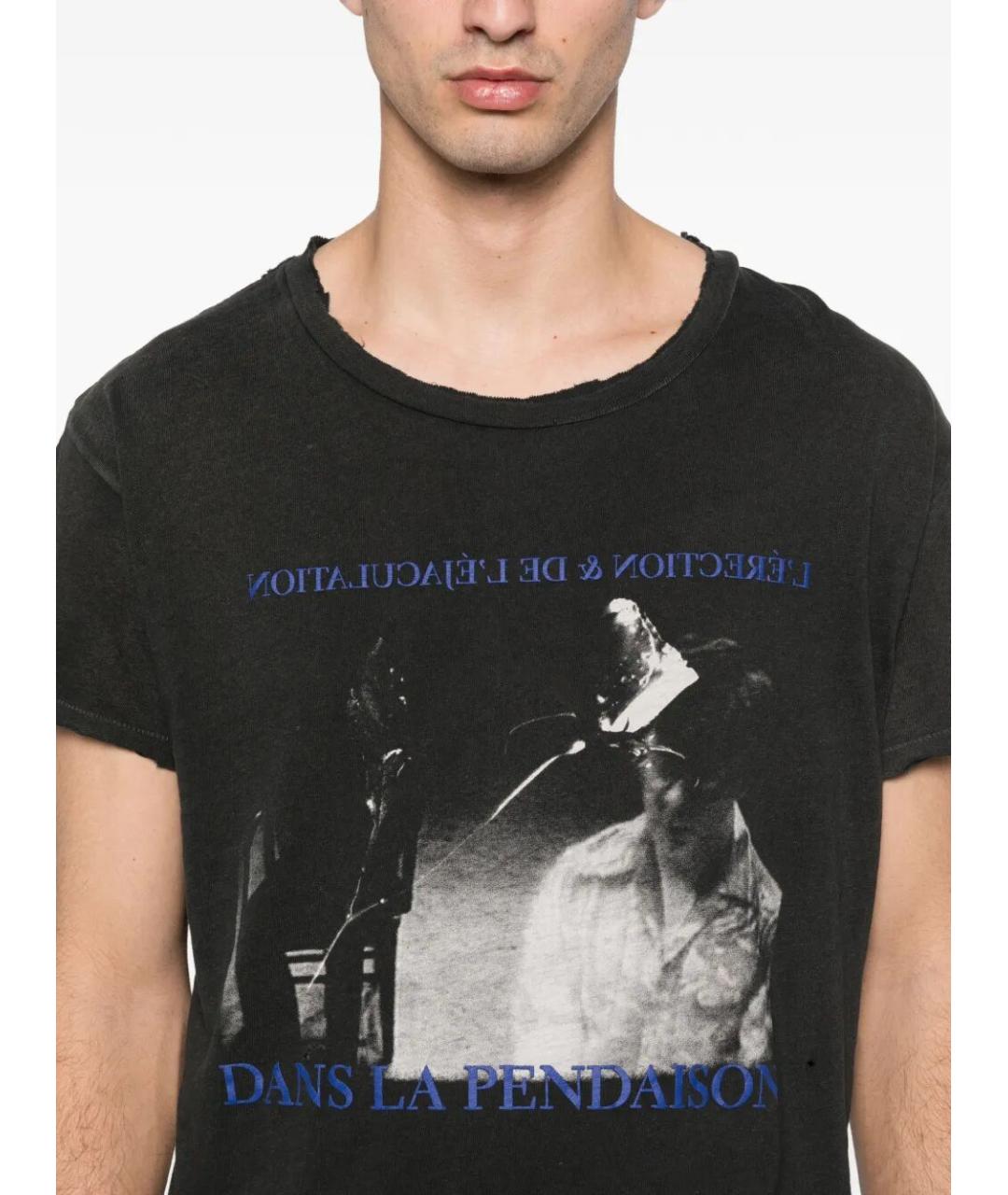 Enfants Riches Déprimés Черная хлопковая футболка, фото 3