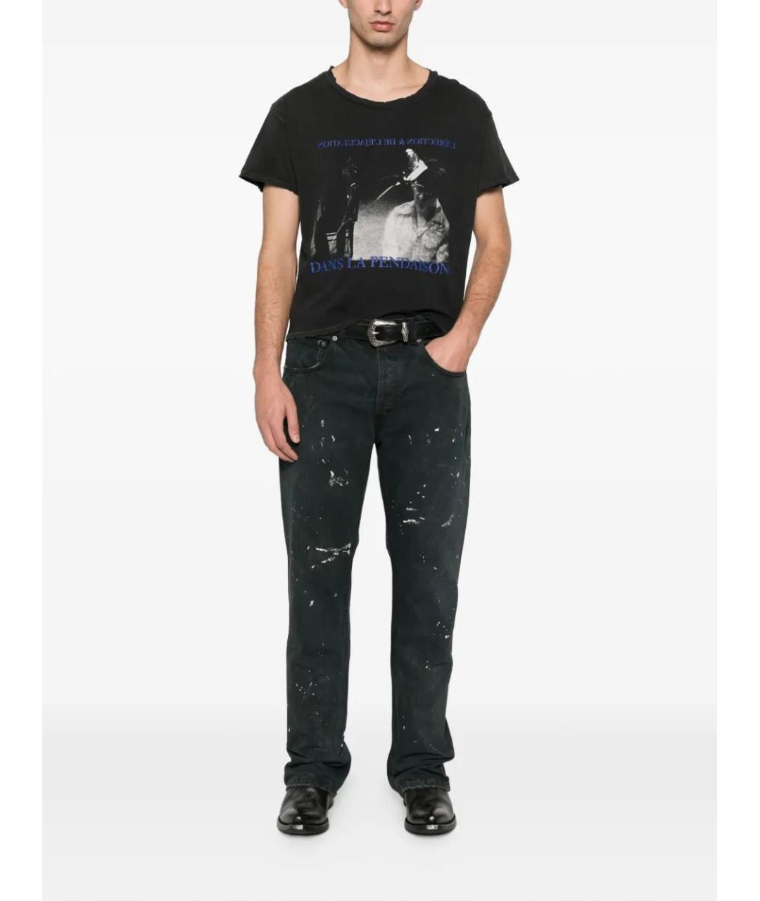 Enfants Riches Déprimés Черная хлопковая футболка, фото 4