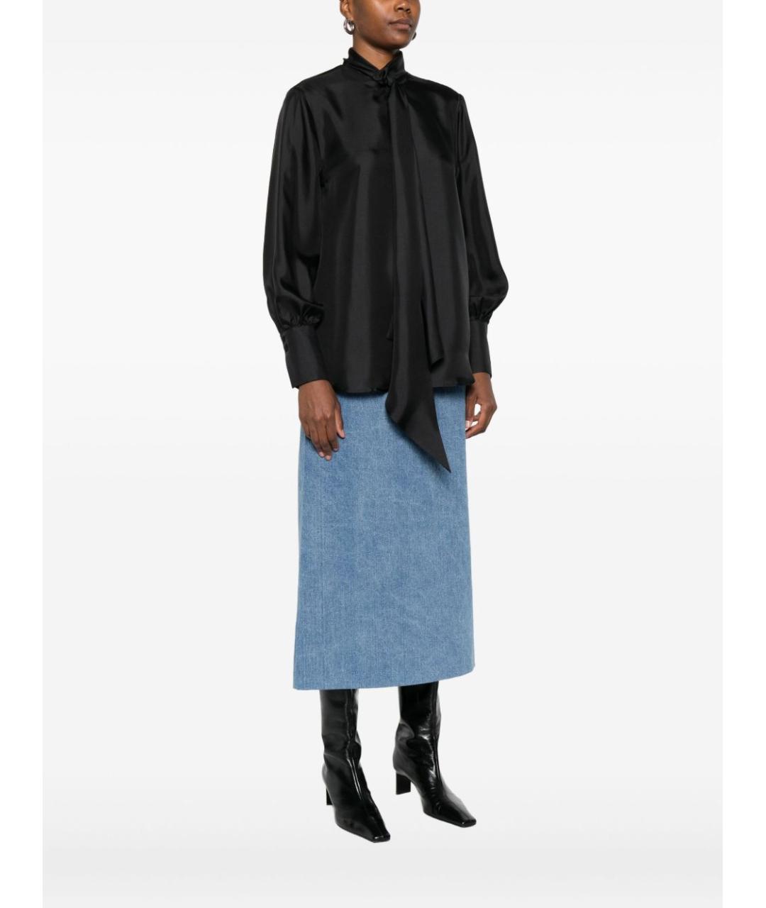 ARCHIVIO 67 Черная шелковая рубашка, фото 4